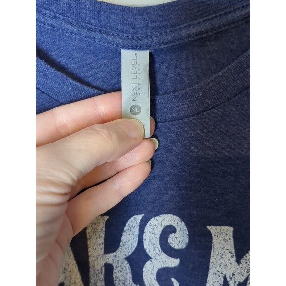 Next Level Graphic T Shirt Mens XL Cotton Blend "Take Me To The‎ Beach" Blue - Picture 7 of 10